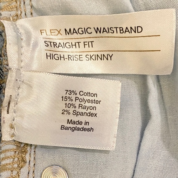 Lane Bryant 26 Straight Fit High-Rise Skinny Jeans Stretch Ankle Flex Waistband - Picture 9 of 12